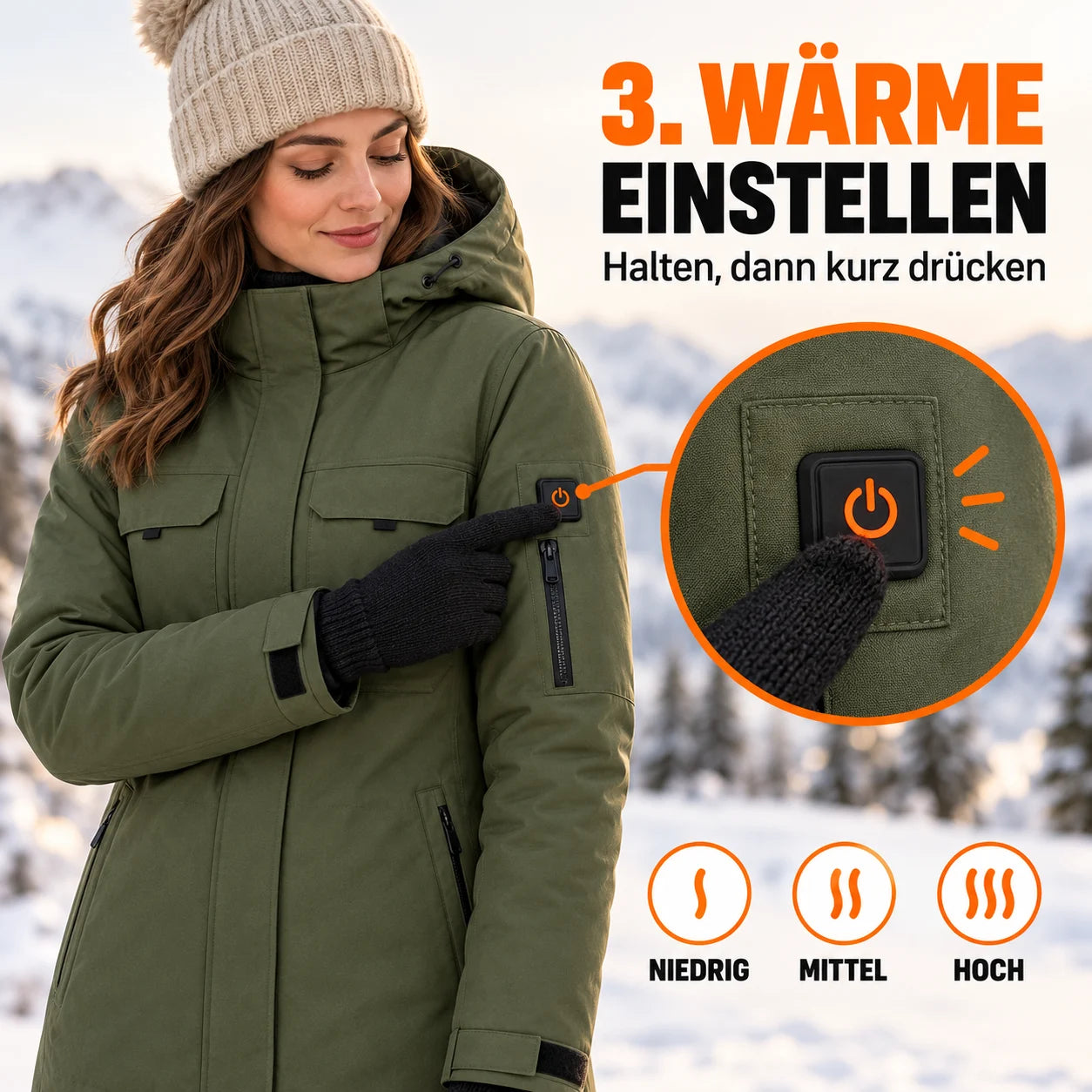 PyreFit Terrano – Beheizbarer Damenparka