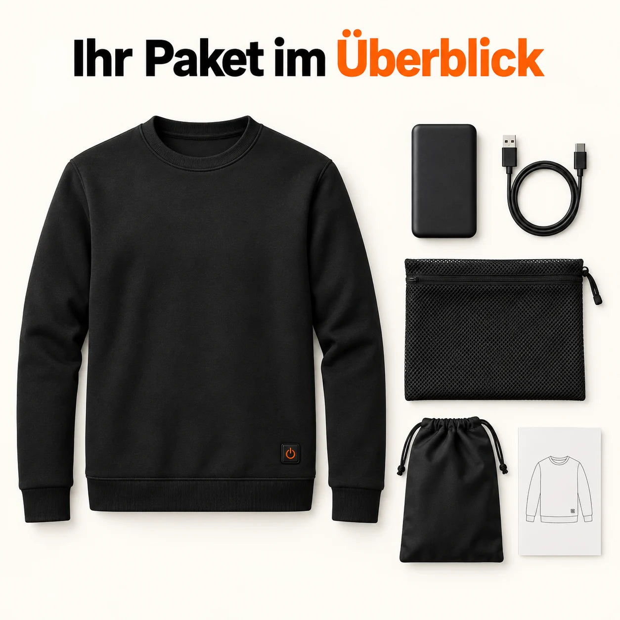 PyreFit Aeroan – Beheizbares Rundhals-Sweatshirt