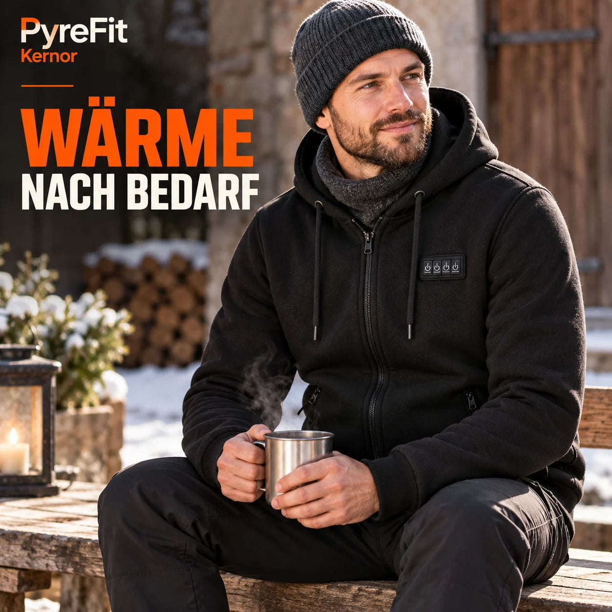 PyreFit Kernor – Beheizbarer Herren-Sweathoodie