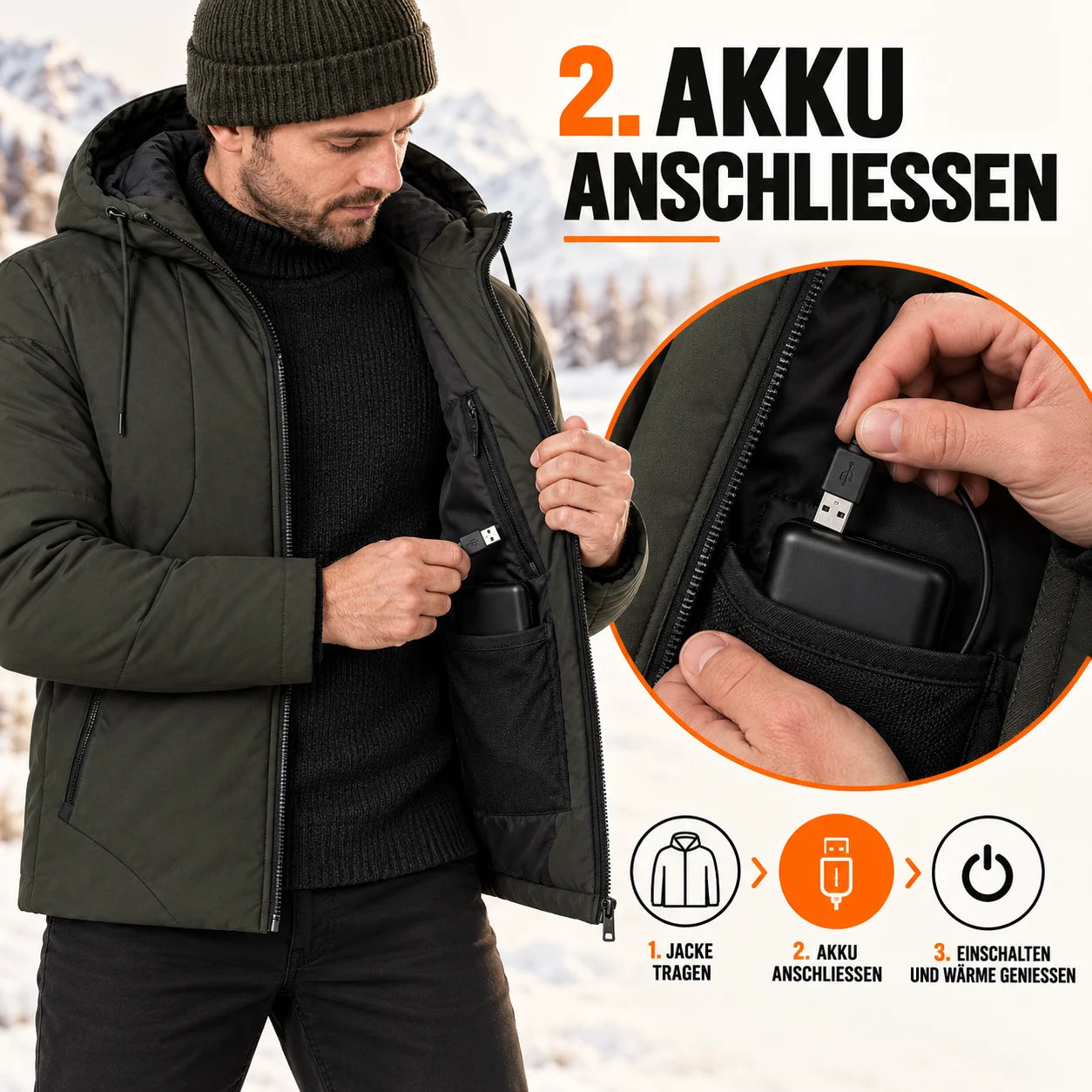 PyreFit Apexia – Beheizbare Herrenjacke
