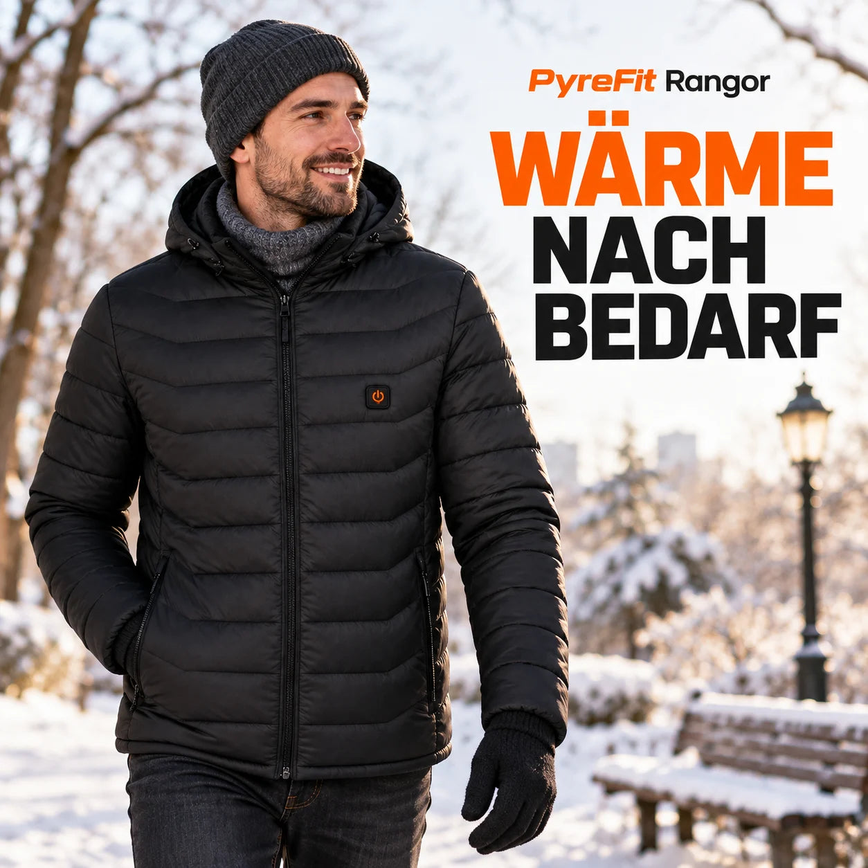 PyreFit Rangor – Beheizbare Herren-Steppjacke