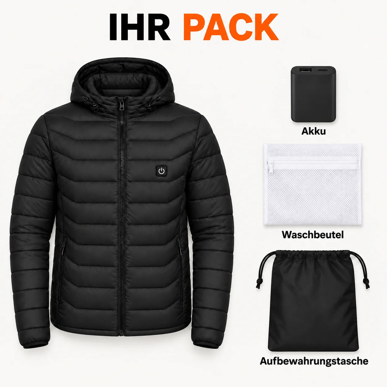 PyreFit Rangor – Beheizbare Herren-Steppjacke