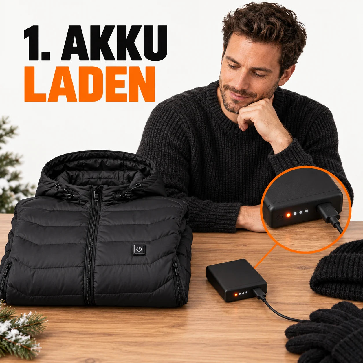 PyreFit Rangor – Beheizbare Herren-Steppjacke