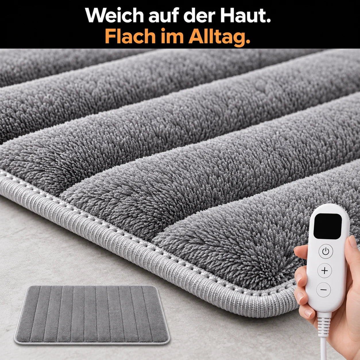 Nahaufnahme der weichen Textiloberfläche