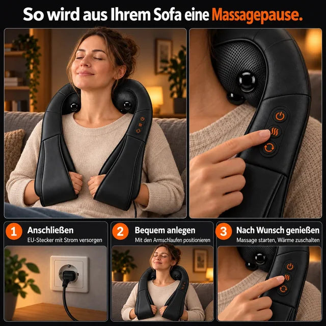 Shiatsu-Nackenmassagegerät mit Wärme