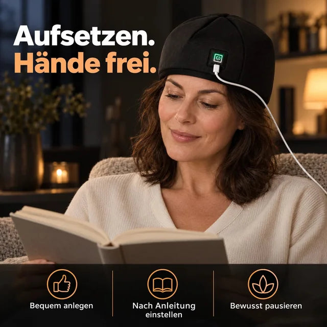 LED-Rotlichthaube für die Kopfhaut