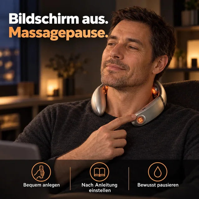 Nackenmassagegerät mit Wärme