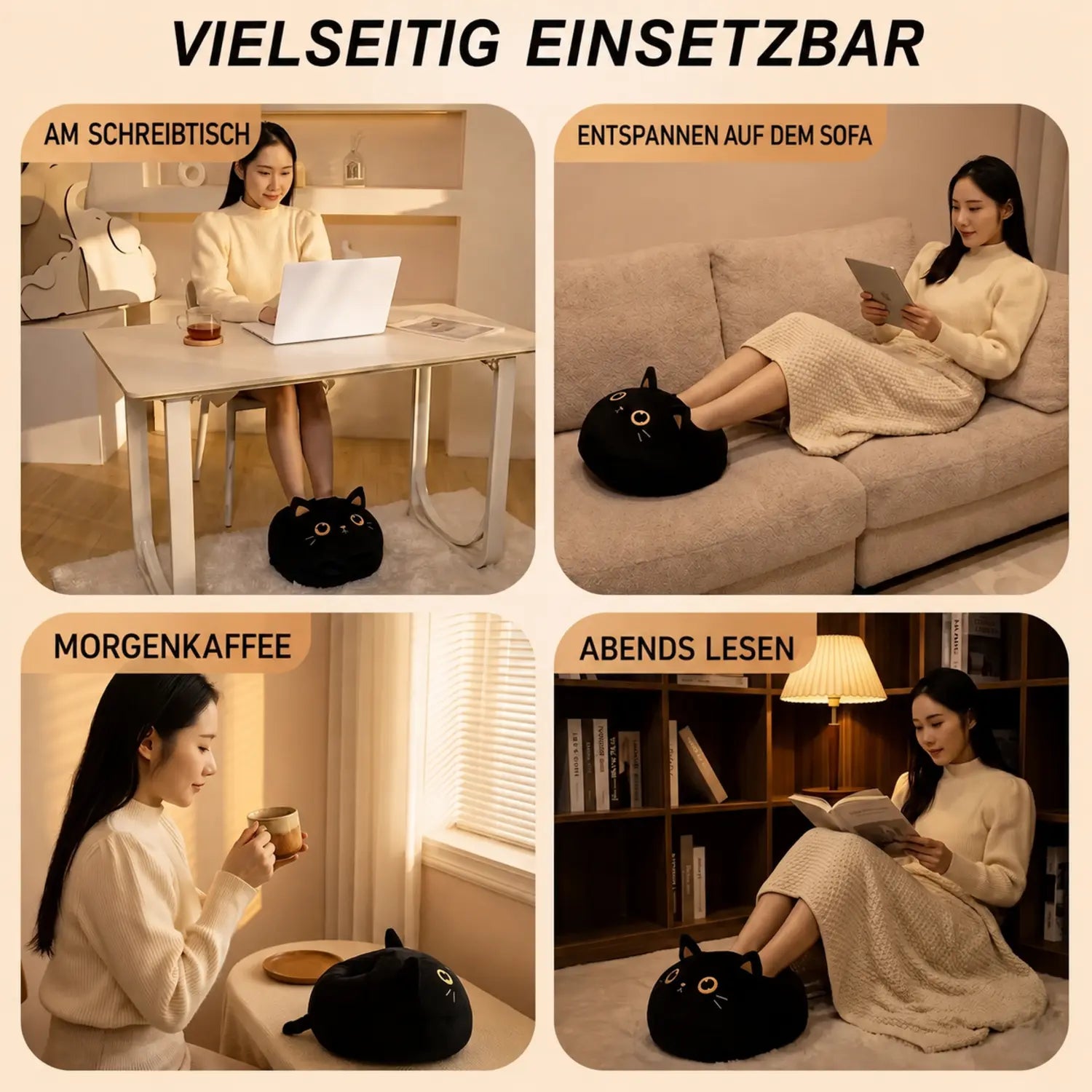 Fußwärmer im Alltag